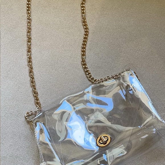 Handbags - Transparent Gold Chain Women Bag